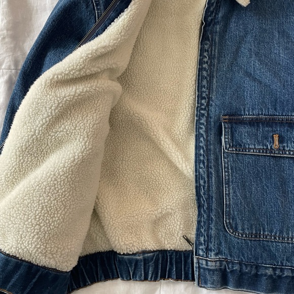 Madewell Jean Jacket with Sherpa collar - Picture 3 of 4